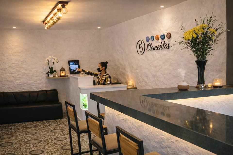 Recepción de Spa 5 Elementos en Medellín