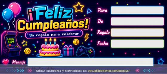 Feliz cumpleaños gamer - frente