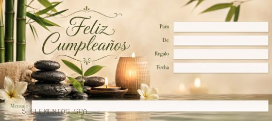 Feliz cumpleaños clasica piedras - frente