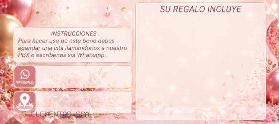 Feliz cumpleaños rosado - reverso