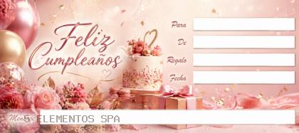 Feliz cumpleaños rosado