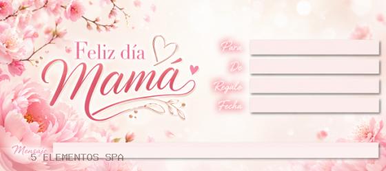 Dia de las madres rosa - frente