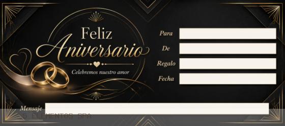 Aniversario oro - frente