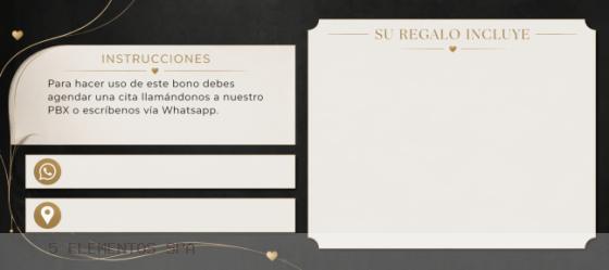 Aniversario elegante - reverso